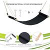 DMcore Canvas Foot Rest Hammock, Adjustable Mini Foot Rest Stand Under Desk Home Office … (Black)