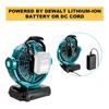 NEW Power Tool Fan For Bosch For Makita For Milwaukee For Dewalt For Black&Decker 14.4V 18V 20V Li-ion Battery Fan DCB200 DCB205