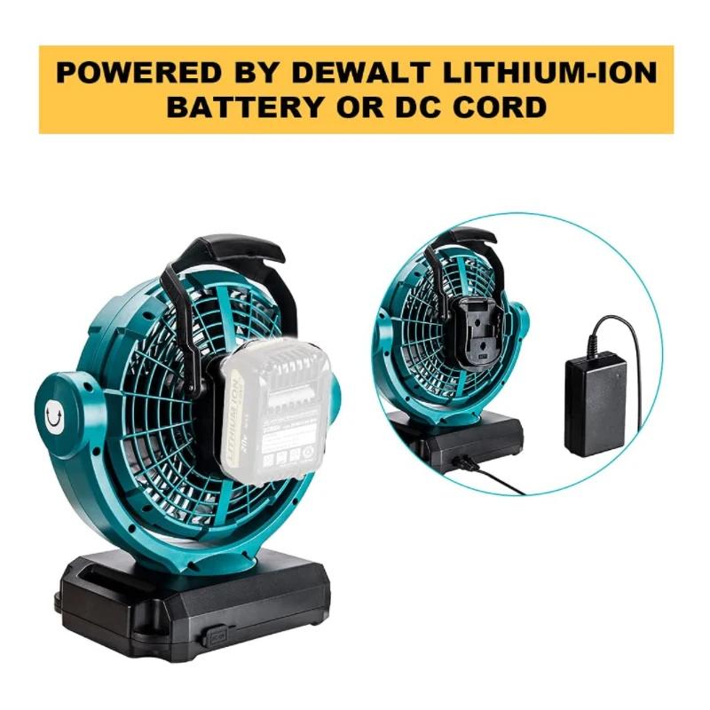 NEW Power Tool Fan For Bosch For Makita For Milwaukee For Dewalt For Black&Decker 14.4V 18V 20V Li-ion Battery Fan DCB200 DCB205