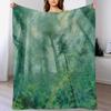Mysterious Forest Throw Blanket Fluffy Cozy Throw Blanket for Home Decor