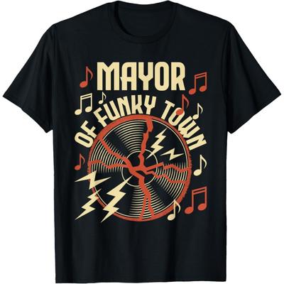 Mayor Of Funky Town - 1970s Funky Party 70s Groove T-Shirt