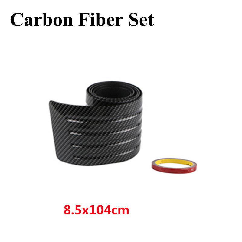 90/104cm Universal Car Rear Trunk Strip Door Sill Plate Protector Rear Bumper Guard Rubber Moulding Pad Anti-Scratch Car