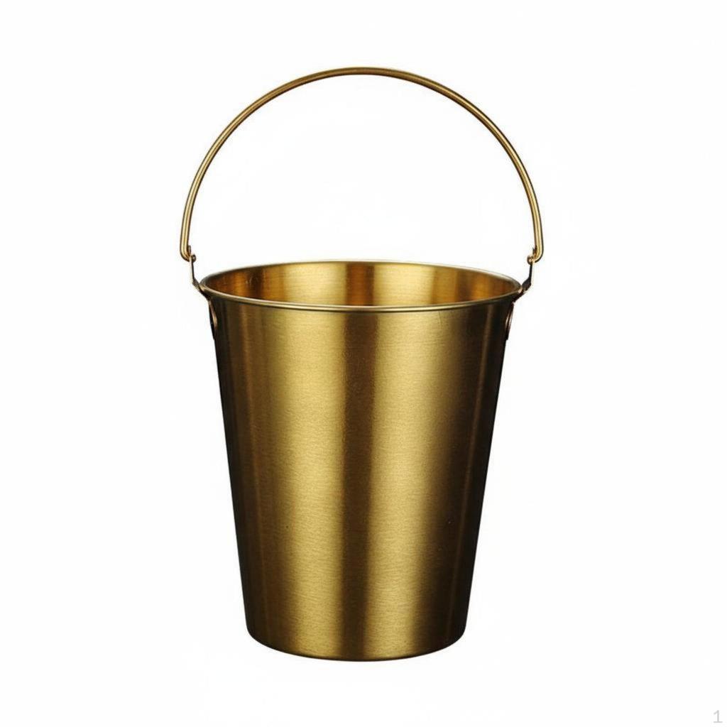 Stainless Steel Snack Bucket Korean Aesthetic Serving Multipurpose French Fry