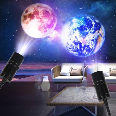 New Mini USB Moon Light Projector Led Globe Star Galaxy Lamp Night Lighting for Home Atmosphere Lighting Room Decor Wall Gift