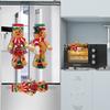 2Pcs Christmas Refrigerator Handle Covers, Gingerbread Man Christmas Cabinet Handle Covers Decorative Kitchen Appliances Gloves