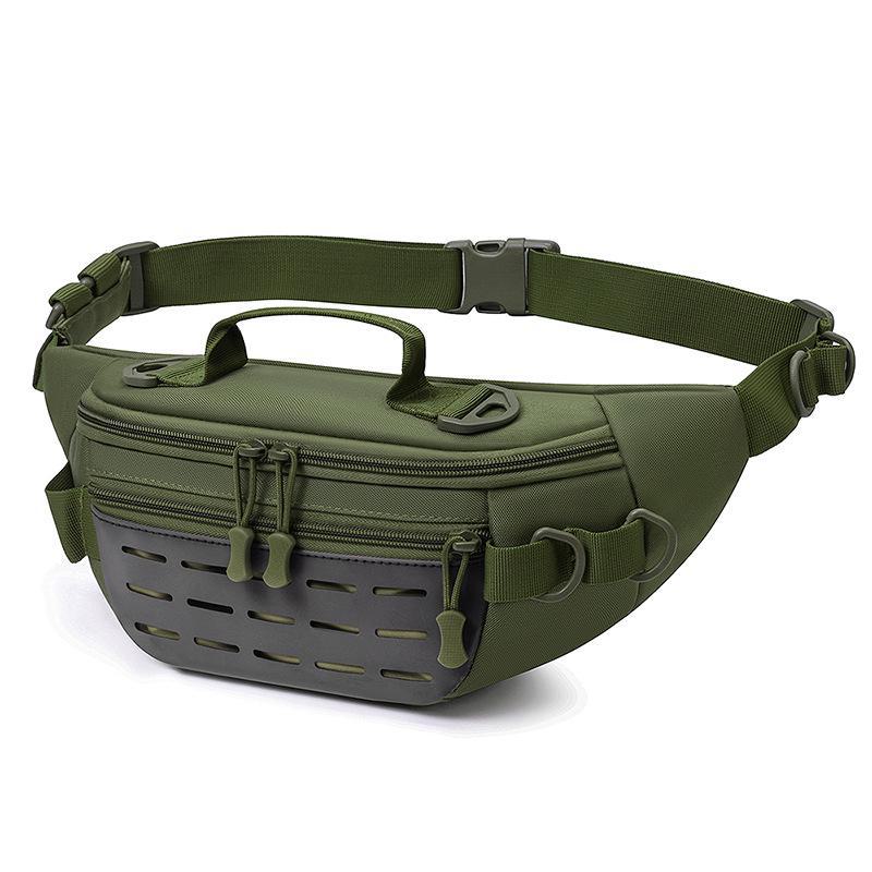 Men's Multifunctional Outdoor Waist Bag - Large Capacity for Running, Fishing, and More
