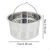 Food Steamer Basket Steamed for Pans and Pots Strainer with Handle Rice Cooker Steaming Grid