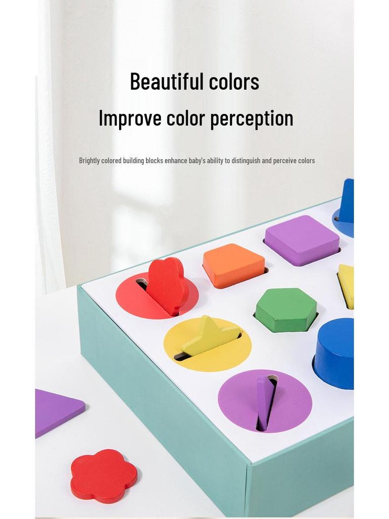 Pudełko na monety do sortowania kształtów i kolorów dla dzieci: Wczesna Nauka Zabawka Rozwijająca Umiejętności Poznawcze i Motoryczne