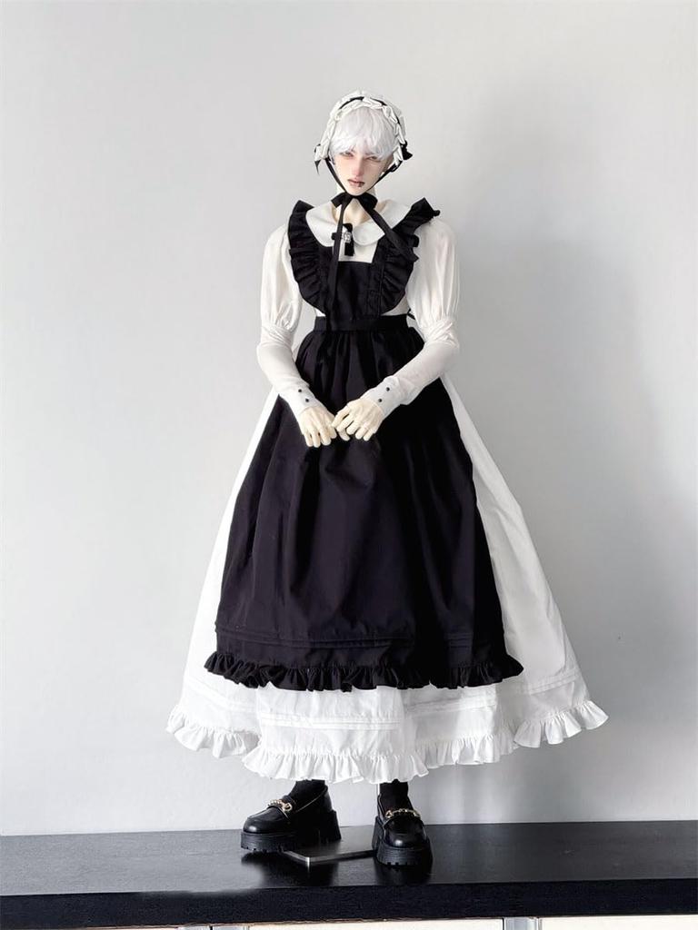 HAMRETHYPPZ BJD Ball Jointed Doll Doll Doll Maid Ball Jointed Doll Maid Cute Maid Suit and Body Not Black 1/4 1/6 1/3 Dress, Costume, Outfit,