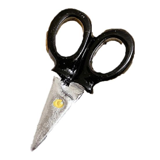 

Girl Hair Pin Funny Imitation Scissor Knife Design Side Bang Hair Clip Stable Grip No Damage Small Hairpin Hair Accessory A