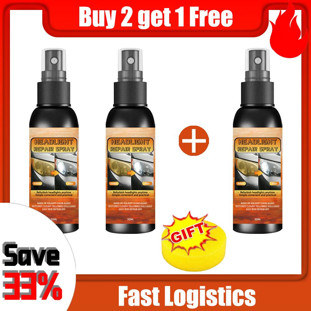 Car Lamp Restoration Polishing Kit - Headlight Scratch Remover & Oxidation Cleaner Repair Paste for Headlamp Assembly Polish Wax