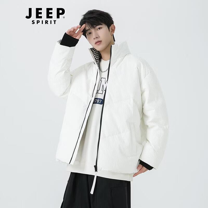 Пуховик JEEP SPIRIT с пэчворком  гусиная лапка M