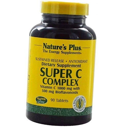 Vitamin C with Bioflavonoids, Super C Complex Sustained Release, Nature's Plus 60tab (36375164)