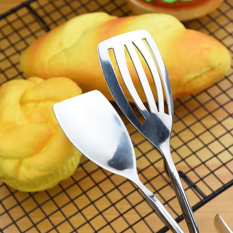 Thickened Stainless Steel Buffet Food Tongs, Set of 3