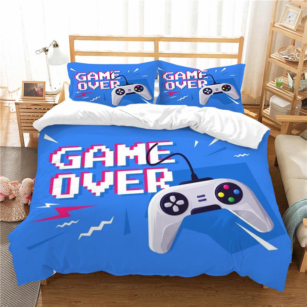 Home Textiles Bed Set 3D Gamepad Print Pillowcase Comfortable Comforter Duvet Covers Microfiber