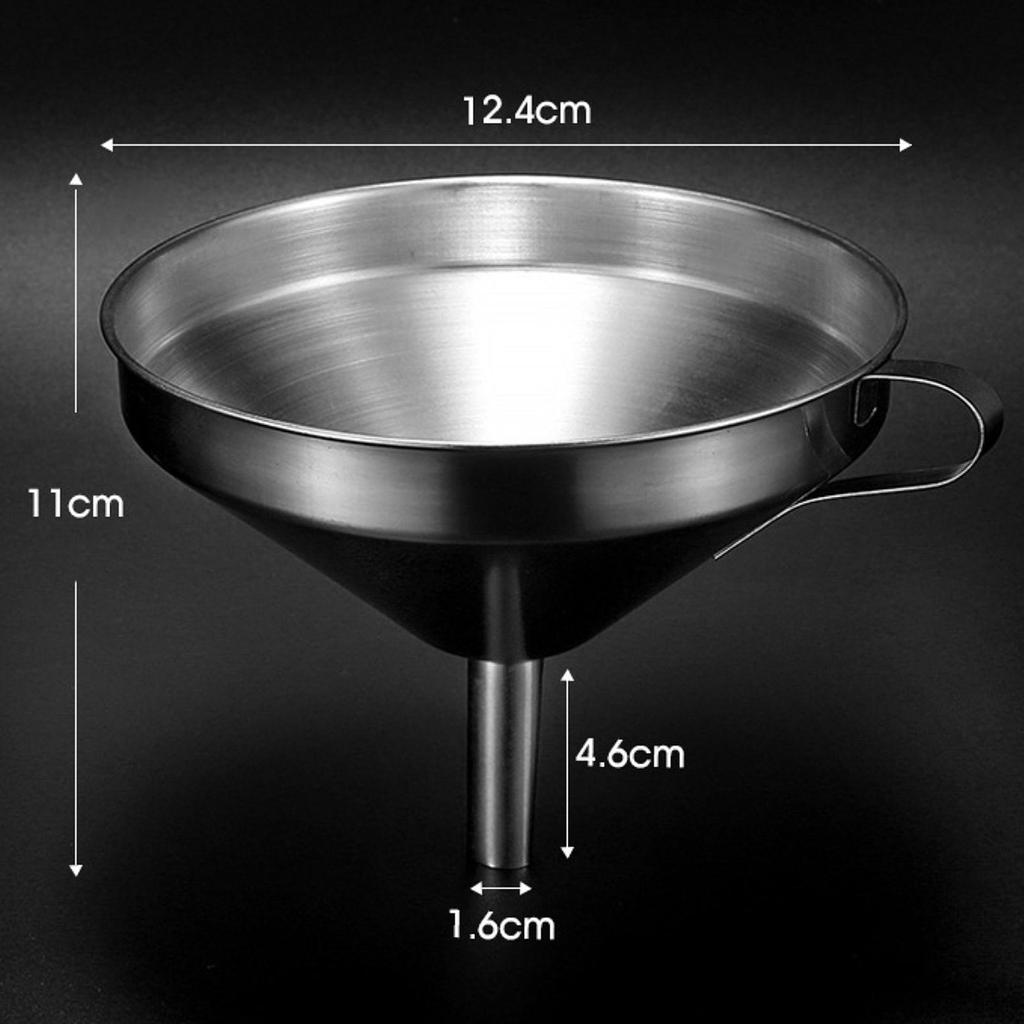 Kitchen Funnel Stainless Steel Cooking Supplies Oil Food for Filling Bottles with