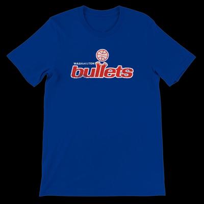 Washington Bullets T-shirt Mens Kids Womens - Vintage Basketball Team Shirt Retro Tee