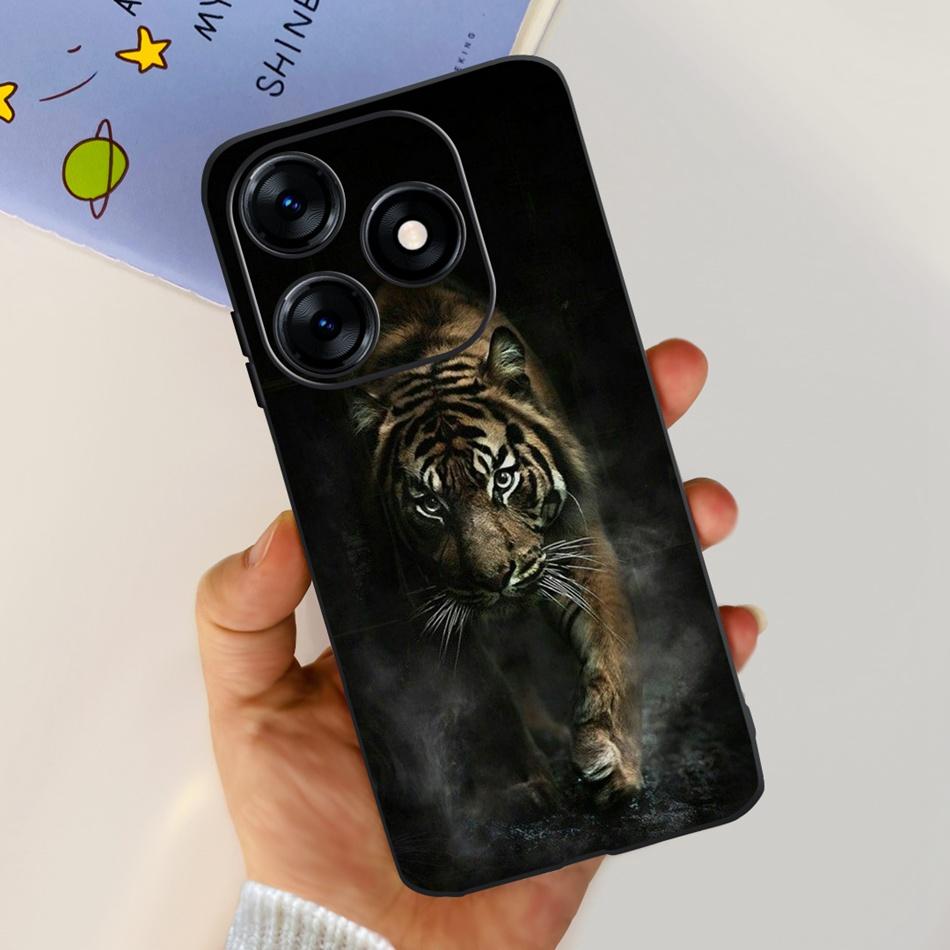 Phone Case For Tecno Spark 10 10C 2023 Fashion Flower Cat Butterfly Soft Silicone TPU Cases For Tecno Spark10 Spark10c KI5q KI5k