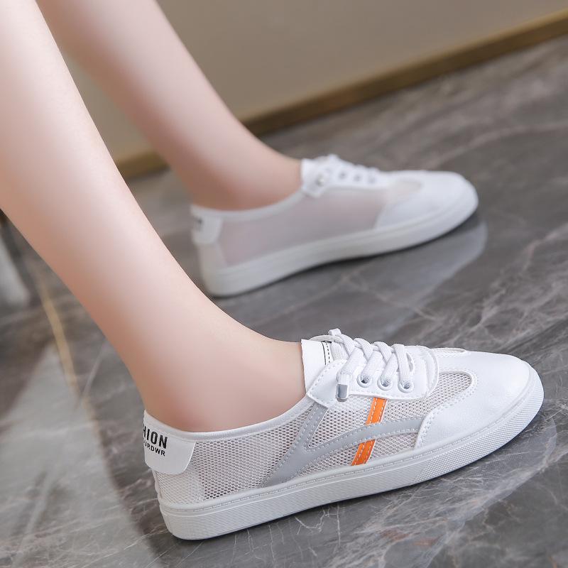 Spring/Summer Women's Korean Style Leather Flats - Versatile, Comfortable, Non-Slip, Breathable, White Casual Shoes