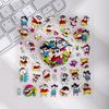 Crayon Shin-chan Cute Embossed Stickers for Phone and Computer Cases
