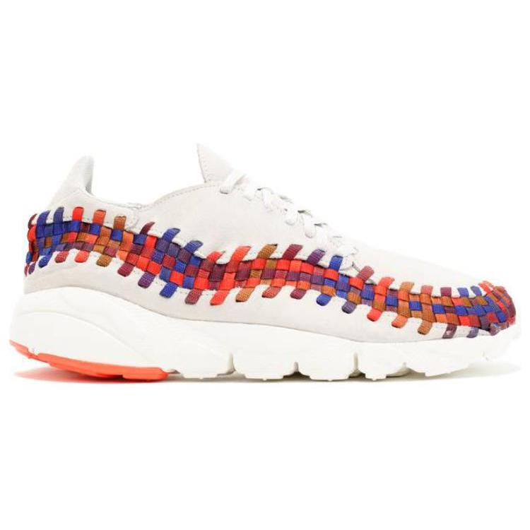New Nike Air Footscape Woven Light Bone Rainbow 874892-002