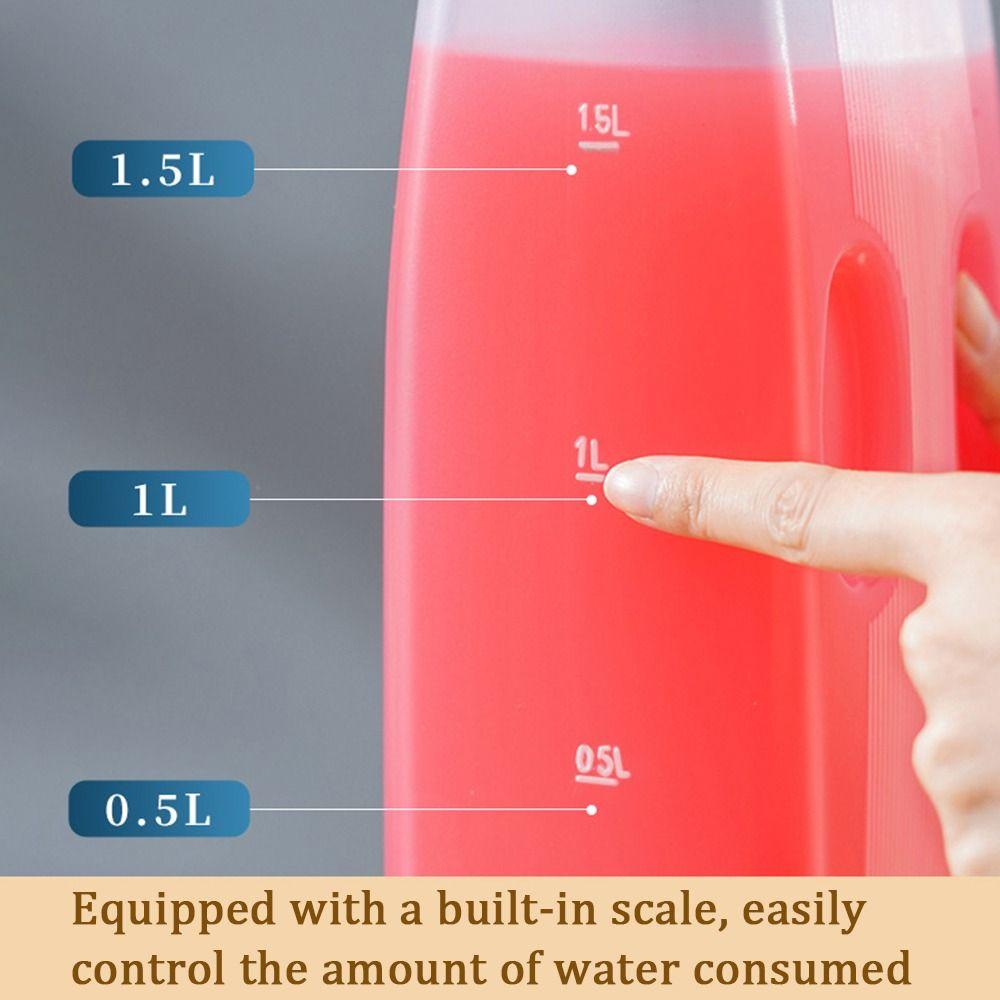 2L Water Bottle Heat Cold Resistance Large Capacity Juice Teapot Cold Water Kettle with Cap Refrigerator Jug Drink Dispenser