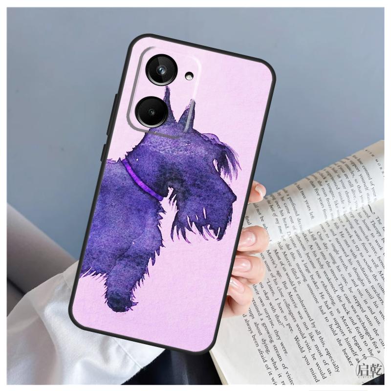 Cartoon Westie Dog For Realme 9 10 11 12 Pro Plus GT5 C67 C55 C53 C35 C33 C30 C25s C21Y C15 GT3 GT Neo 5 Case