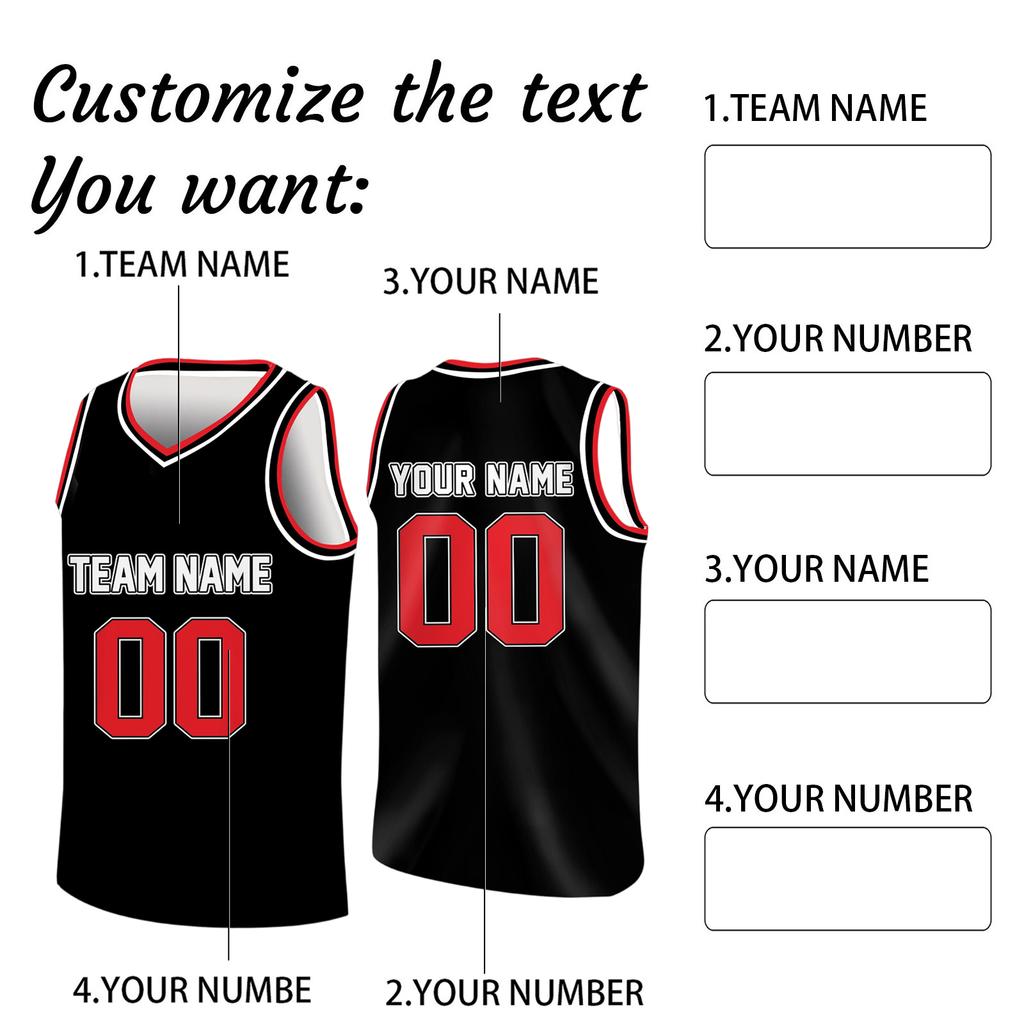 Custom Basketball Jerseys Personalized Printed Team Name & Number Sports Uniform For Men Women Youth