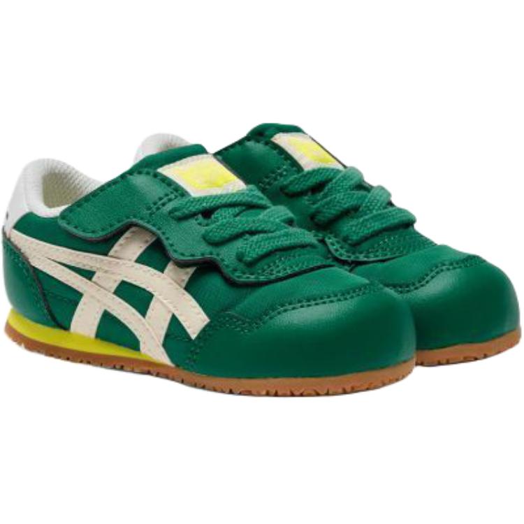 ONITSUKA TIGER Serrano Kids Comfortable Soft Low-Top Walking Shoes Baby Sneaker Green 1184A083-301