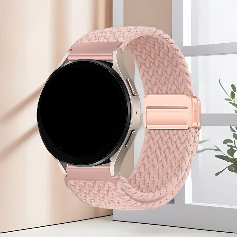 18/20/22mm Fashion Magnetic Nylon Strap for Samsung Galaxy 7/6/5/Huawei GT 6/5/4/Garmin Fenix 7/Forerunner 265 Replacement Band