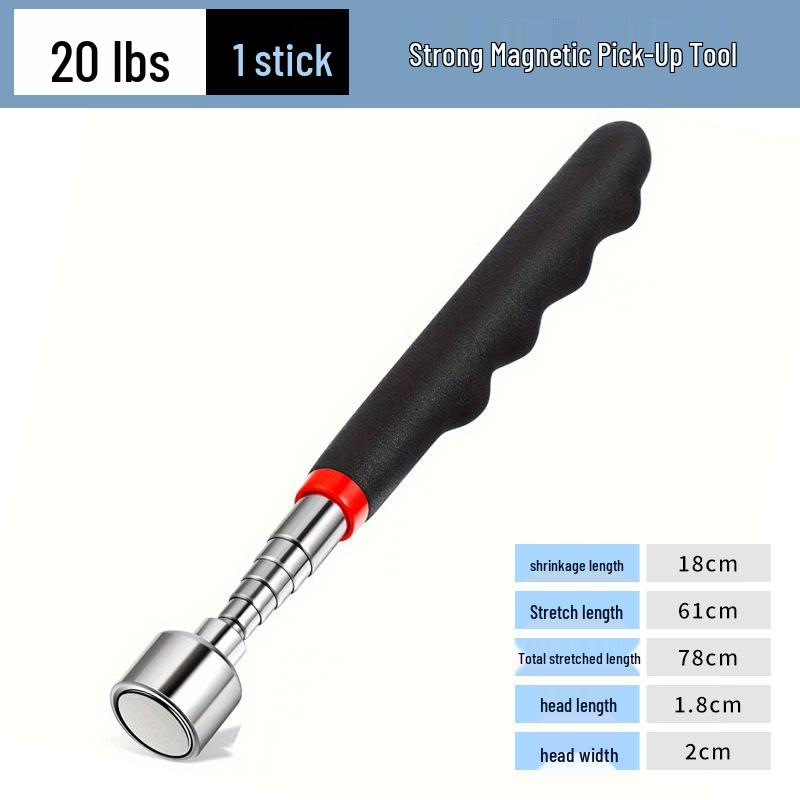 Strong Telescopic Magnetic Pickup Tool - Adjustable Pen-Shaped Rod for Auto Repair