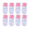 Black socks, women's summer black socks, women's plain socks, 8 pairs, mid-calf, Crocodile, black, white, gray, student socks