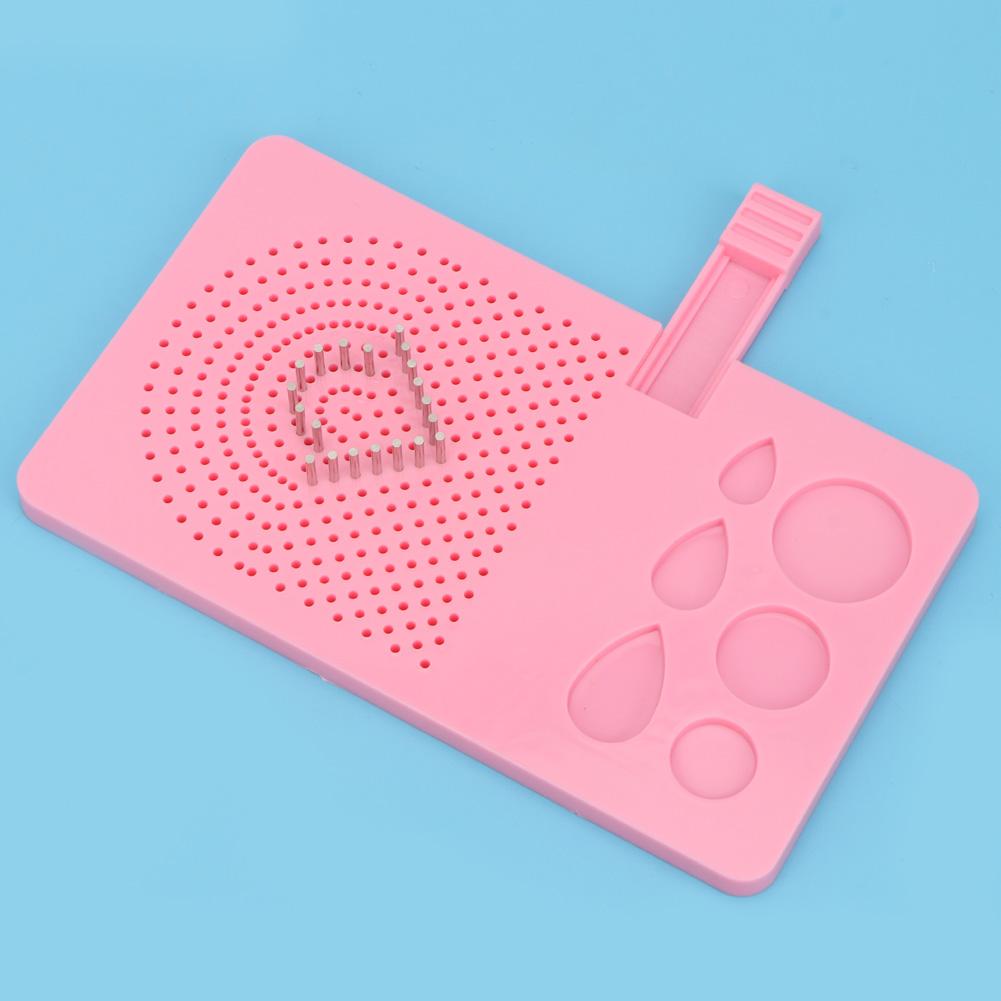 

1 набор производных бумажных намоточных дисков 20 корней игольная пластина DIY Grid Tool(розовый) розовый