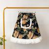 New French Retro Half Body Apron, Seasonal Household Cooking Kawaii Kitchen Apron, Western-style Lace Anti Fouling Waistband