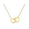 Heart-Shaped Minimalist Titanium Steel Necklace For Women Delicate Inlay Process Pendant