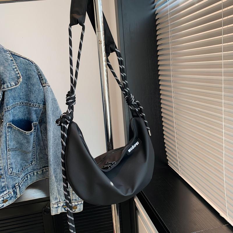 Men's and Women's Nylon Cloth Bags, Student Shoulder Crossbody Bags, Lightweight Couple Leisure Backpacks