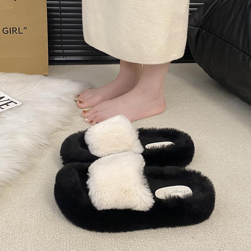 

Мао Мао тапочки женские носят весной, осенью и зимой новые толстоподошвенные модные тапочки для дома, мягкая подошва, нескользящие, удобные хлопковые тапочки 42