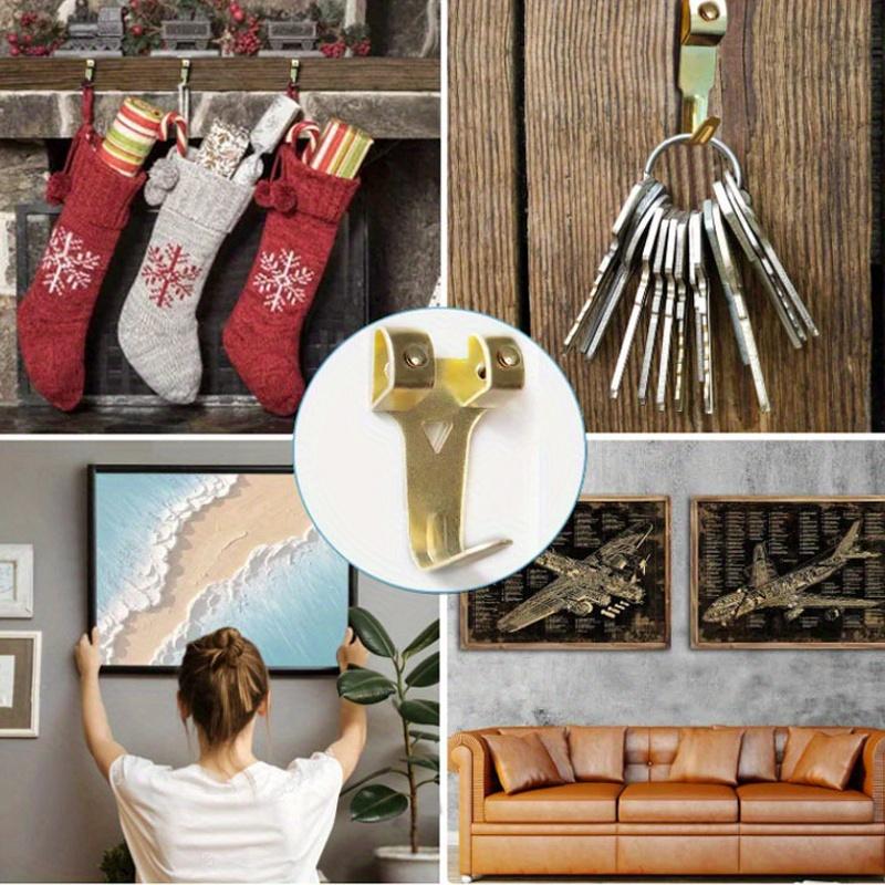 1 Set Metal Reinforced Picture Frame Hook Combination Box Photo Hanging Piece Picture Frame Accessories