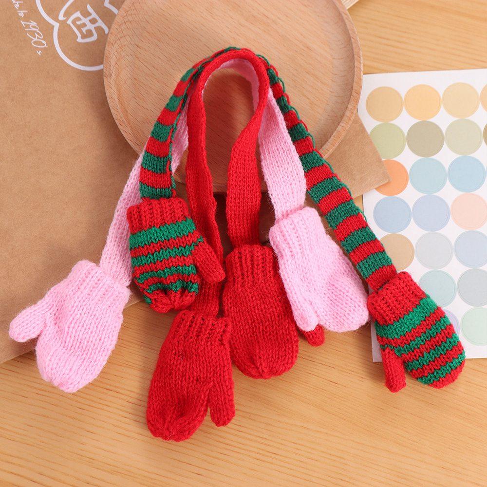 Pretend Play 1:12 Doll Clothes Neck Scarf Mini Dolls Hat Doll Scarf with Gloves  Photographic Prop