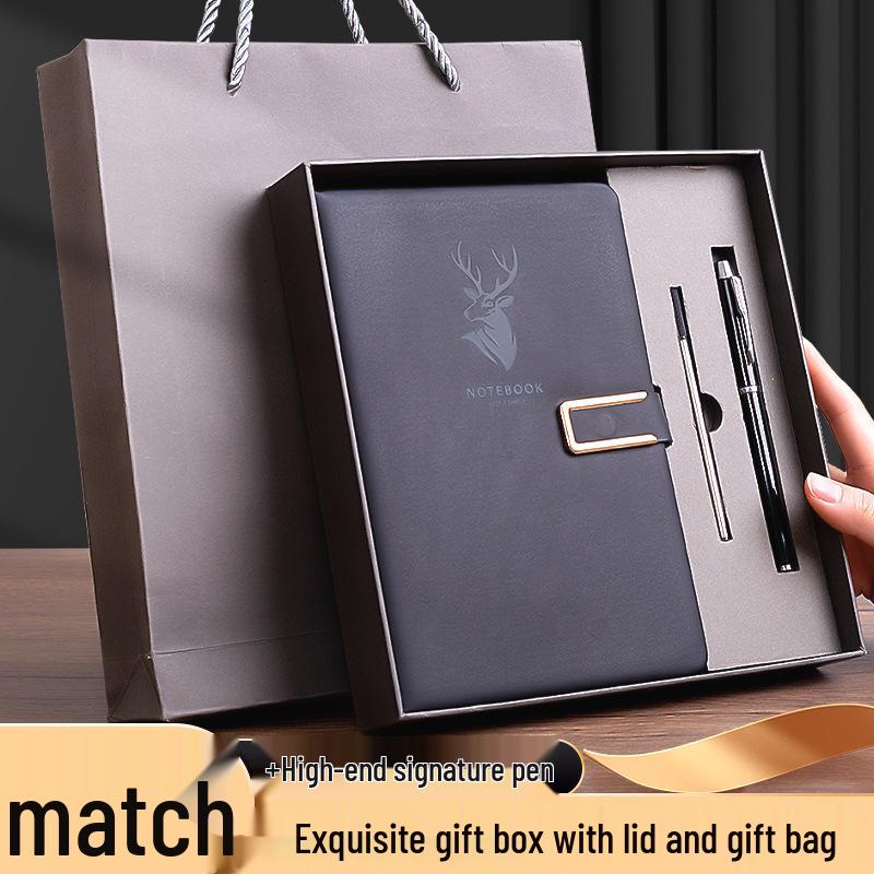 A5 Business Office Notebook with Thickened Pages and Simple Buckle, Ideal for Meetings, Record Keeping, Custom Logo Printable