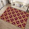 Luxuriöser Roter Teppich mit Goldenem Blumenmuster für Wohnzimmerdekoration Geeignet für die Verwendung als Anti-Rutsch-Matte für Wohnzimmer Schlafzimmer Sofas