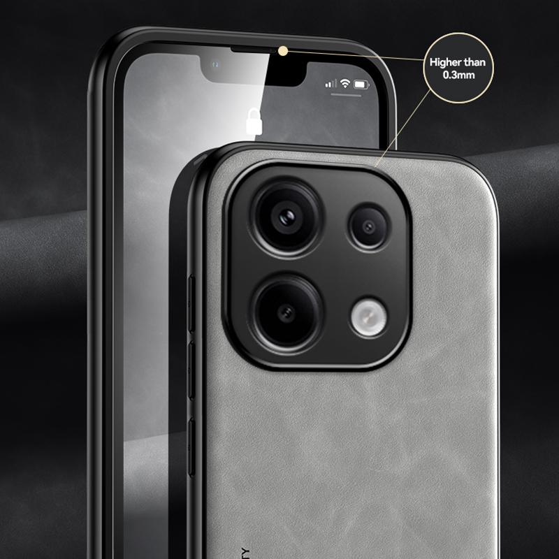 X&E For Xiaomi Redmi Note 13 Pro 4G/Poco M6 Pro 4G Case Slim Leather Back Cover