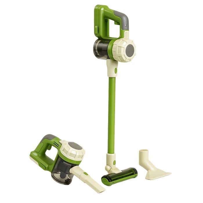 3-in-1 Toy Vacuum Cleaner for Child, Functional and with Sound, Real Battery-Powered Suction, On-Off Switch, 2 Nozzles, from 3 Years