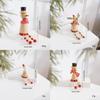 Santa Claus Reindeer Snowman Wooden Tabletop Ornament For Christmas Decoration