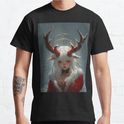 Herrenmode Lässig Kurzarm Weihnachts-Kreatur Schwarze T-Shirts Übergroße T-Shirts