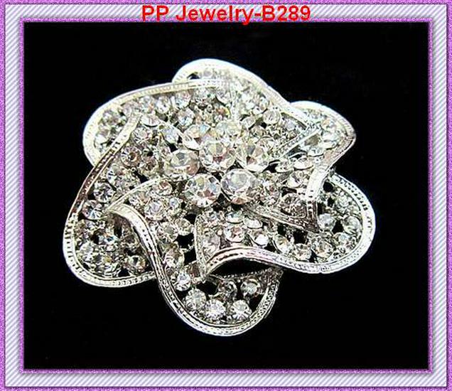 Luxury Rose Flower Diamond Brooch - Classic Bride Bouquet Corsage, European  American Style Unisex