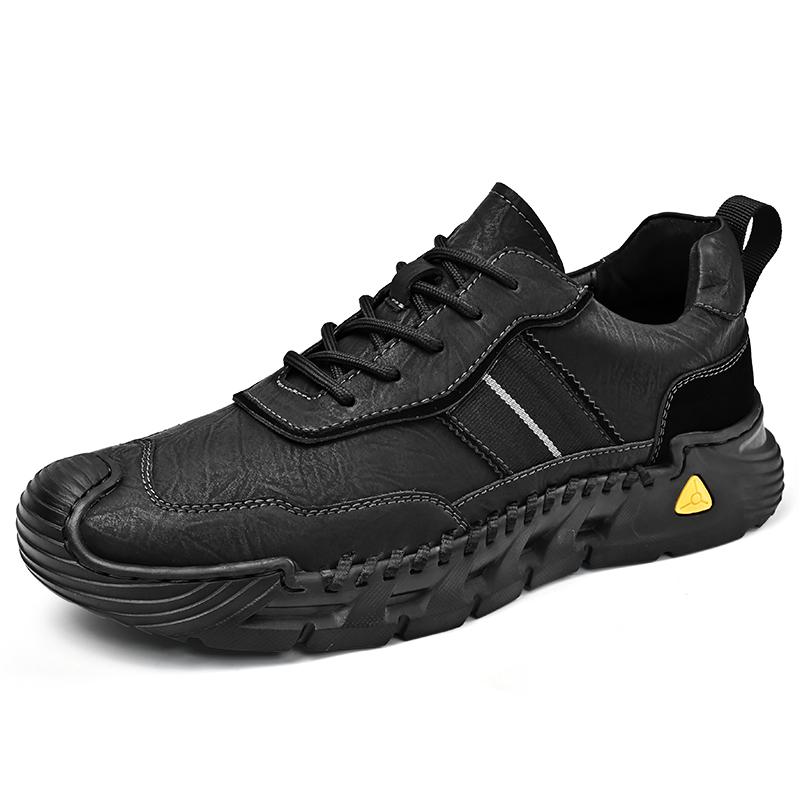 Fashion Men's Leather Casual Sneakers Outdoor Shoes