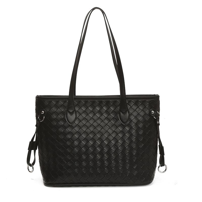 Вместительная сумка-тоут женская, новая модная, однотонная, повседневная, на плечо, подмышку