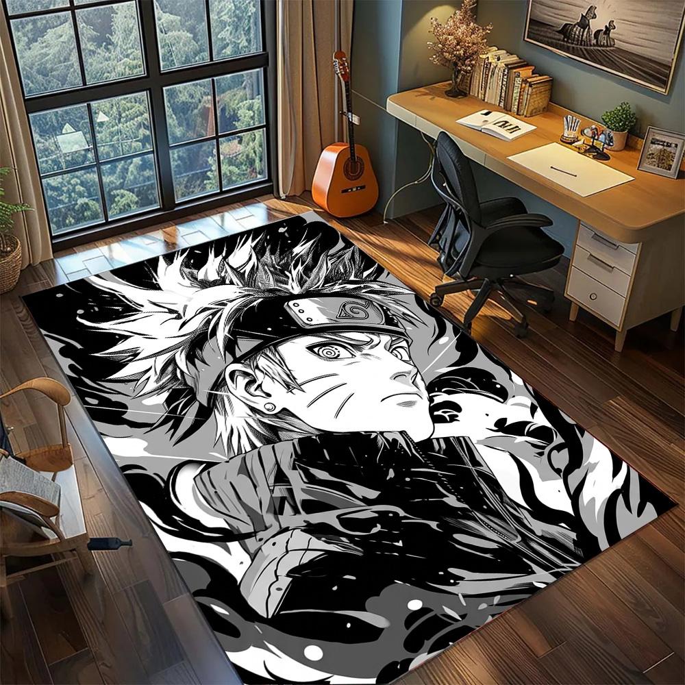 Sasuke Uchiha Anime Rug Carpet Non Slip Washable Floor Mat Large Area Rugs for Home Decor