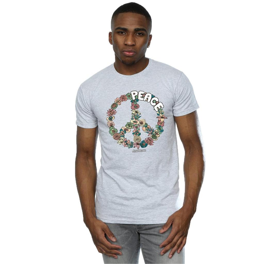 Woodstock Mens Floral Peace T-Shirt